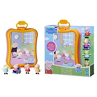 Peppa Pig, Le club des amis de Peppa, inclut 4 figurines, mallette de rangement et de transport