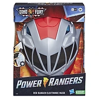 Power Rangers, Dino Fury, Masque électronique Ranger rouge, article de déguisement
