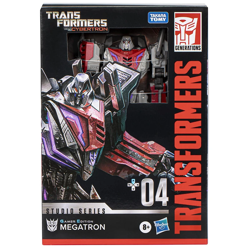 Transformers Generations Studio Series 04, figurine Gamer Edition Megatron classe Voyageur de 16,5 cm, Transformers: War for Cybertron