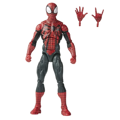 Hasbro Marvel Legends Series, Ben Reilly Spider-Man, figurine de collection Spider-Man Legends de 15 cm avec 2 accessoires