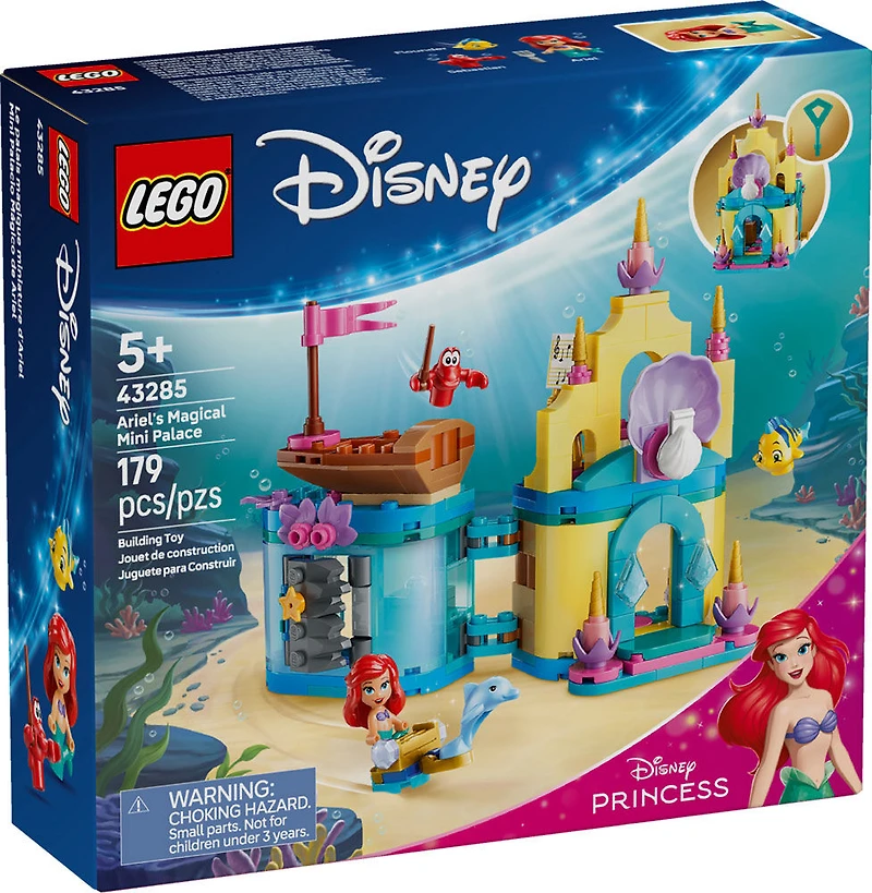 LEGO Disney Princess Ariel's Magical Mini Palace Building Toy for Girls, Boys, Ages 5+ - 43285