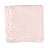Baby Mode Signature rose Tricot Couverture avec bordure