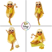 Poupée Rainbow High Swim & Style Sunny (jaune) de 11 po (28 cm)