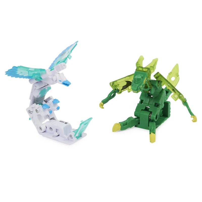 Bakugan Geogan Brawler 5-Pack, Exclusive Hyenix and Talan Geogan and 3 Bakugan Collectible Action Figures