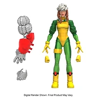Marvel Legends figurine Rogue avec design premium, 2 accessoires et 1 pièce Build-a-Figure
