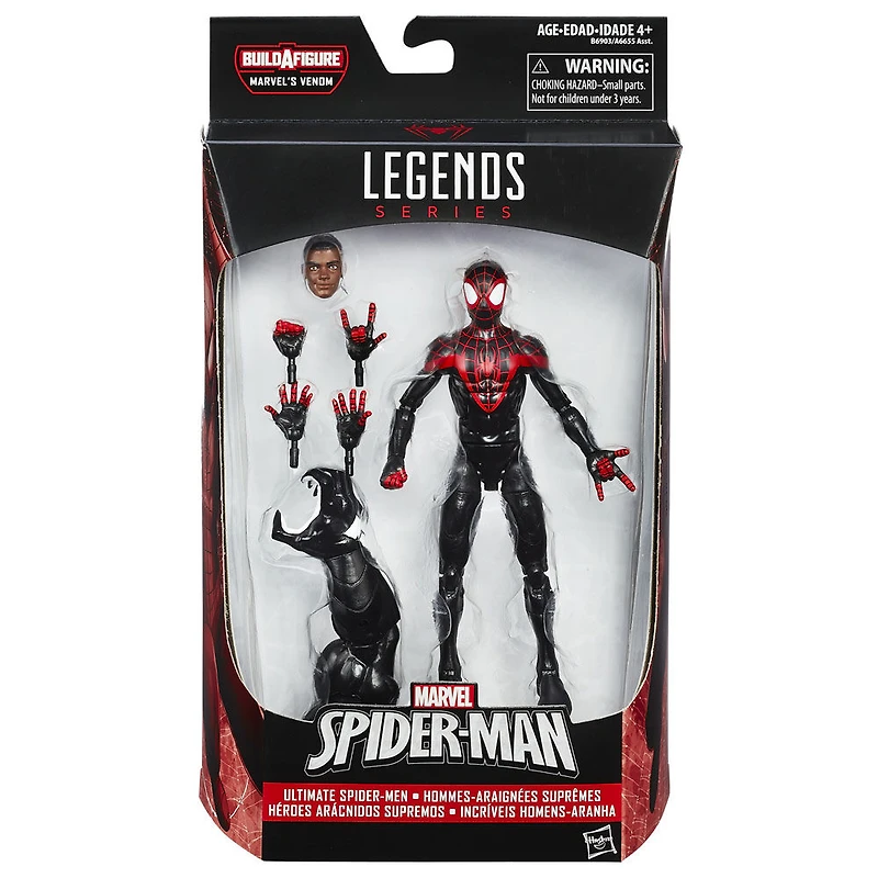Marvel Legends Spider-Man 6-inch Legends Series Ultimate Spider-Men: Miles Morales