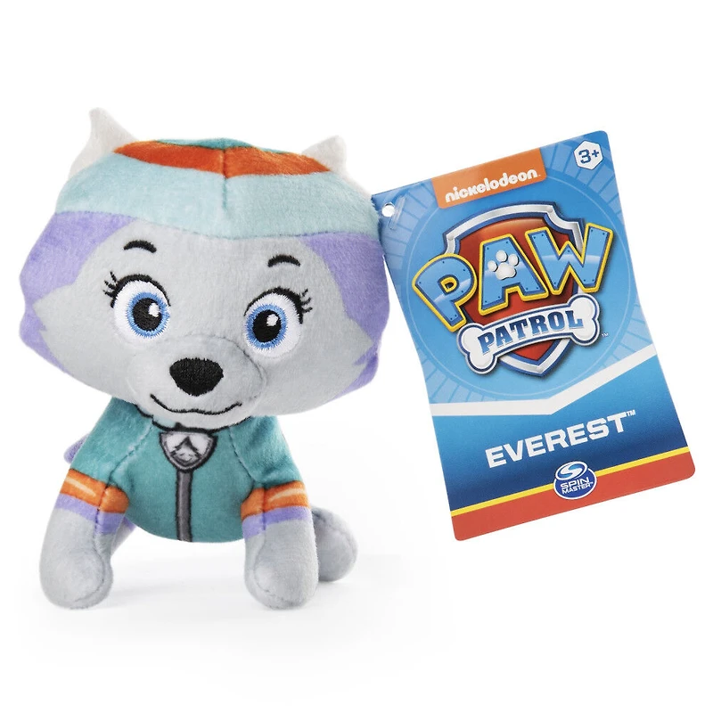 PAW Patrol, Mini peluche Everest de 12,7 cm, pour les enfants à partir de 3 ans