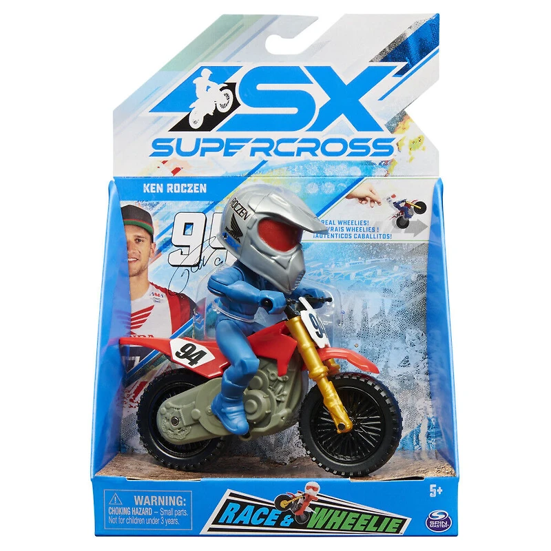 Supercross, Race and Wheelie Bike, Moto collector authentique de Ken Roczen, jouets pour enfants à l'échelle 1:18