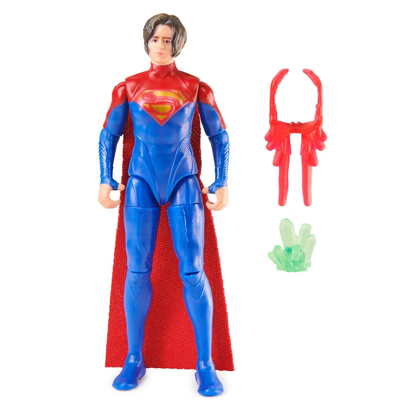 DC Comics, figurine articulée Supergirl de 10 cm et 2 accessoires, objets à collectionner du film Flash