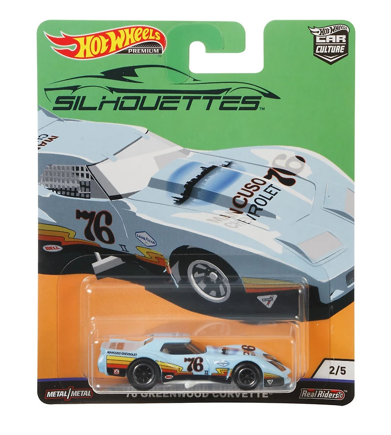 Hot Wheels - Véhicule Corvette Greenwood 1976