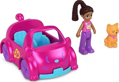 Polly Pocket Micro-poupée, véhicule en métal
