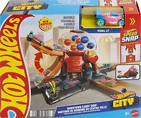 Hot Wheels-Boutique de Bonbons du Centre-Ville-Coffret et véhicule