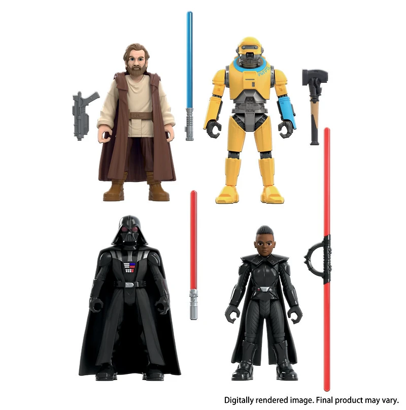 Star Wars Mission Fleet Galactic Clash Pack, 2.5-Inch-Scale Action Figure 4-Pack with Accessories - R Exclusive
