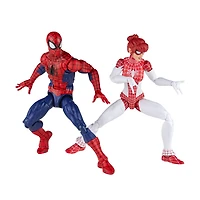 Marvel Legends Series Spider-Man, Pack de 2 figurine Spider-Man et Marvel's Spinneret de 15 cm, inclut 10 accessoires