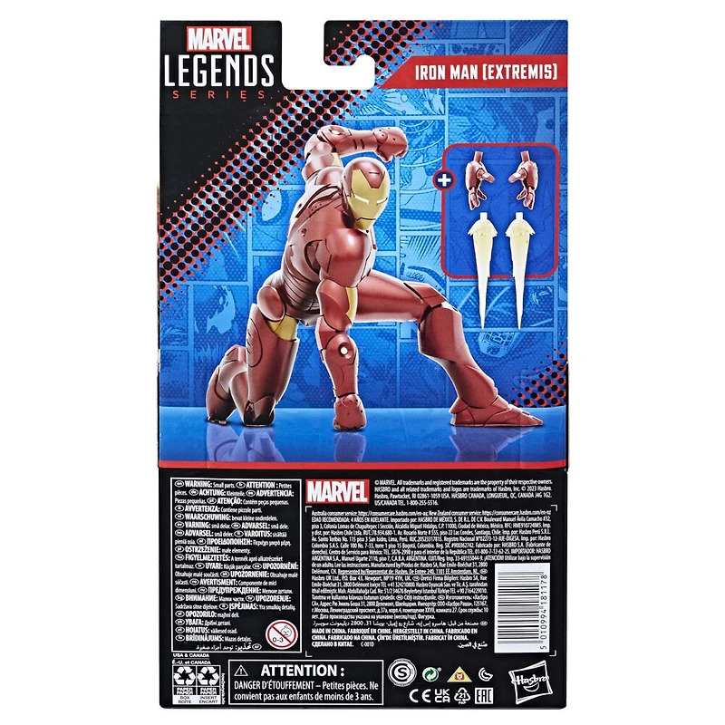 Hasbro Marvel Legends Series: Iron Man (Extremis) des bandes dessinées Marvel classiques, figurine articulée de 15 cm