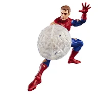 Marvel Legends Series Magic: The Gathering, figurine Spider-Man endommagé au combat avec carte premium exclusive