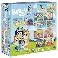 Bluey 12-Pack of Jigsaw Puzzles