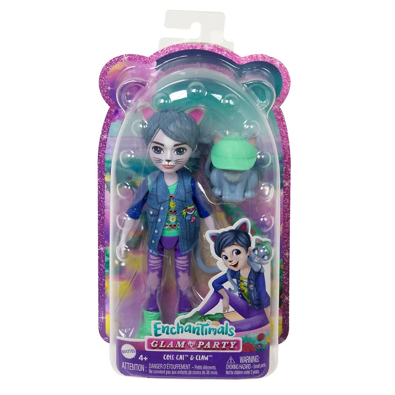 Enchantimals-Cole Chat Gala Enchanté-Poupée et figurine - Notre exclusivité