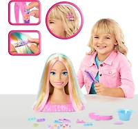 Barbie Tête à coiffer, cheveux blonds, 20+ accessoires