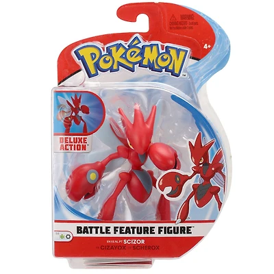 Figurine vedette de combat Pokémon - Cizayox (Scizor)
