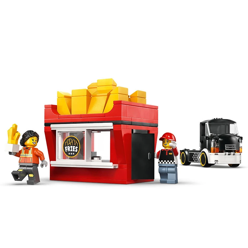 LEGO City Fries Food Truck Building Toy for Kids - Pretend Play Set for Boys & Girls, Ages 5+ - 60488