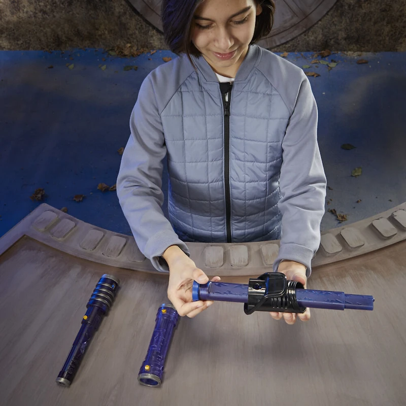 Star Wars Lightsaber Forge Kyber Core Darksaber, Customizable Electronic Lightsaber