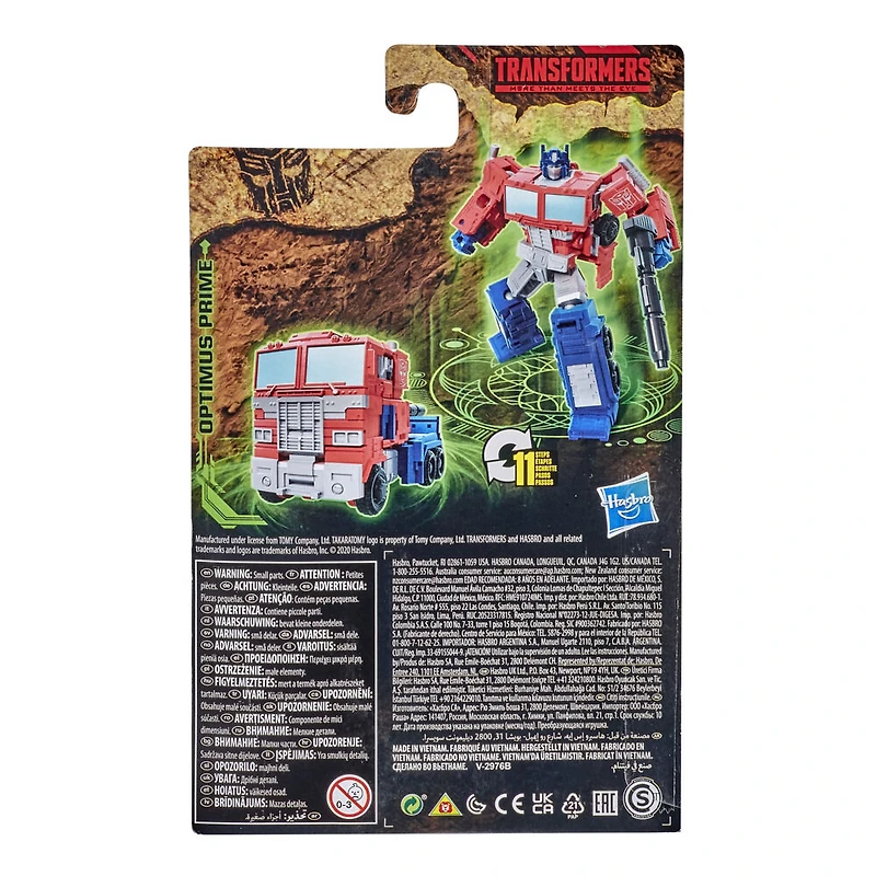 Transformers Generations War for Cybertron : Kingdom, figurine WFC-K1 Optimus Prime classe Origine