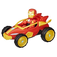 Marvel Iron Man and his Awesome Friends, figurine Iron Man et véhicule Bolide Iron Man