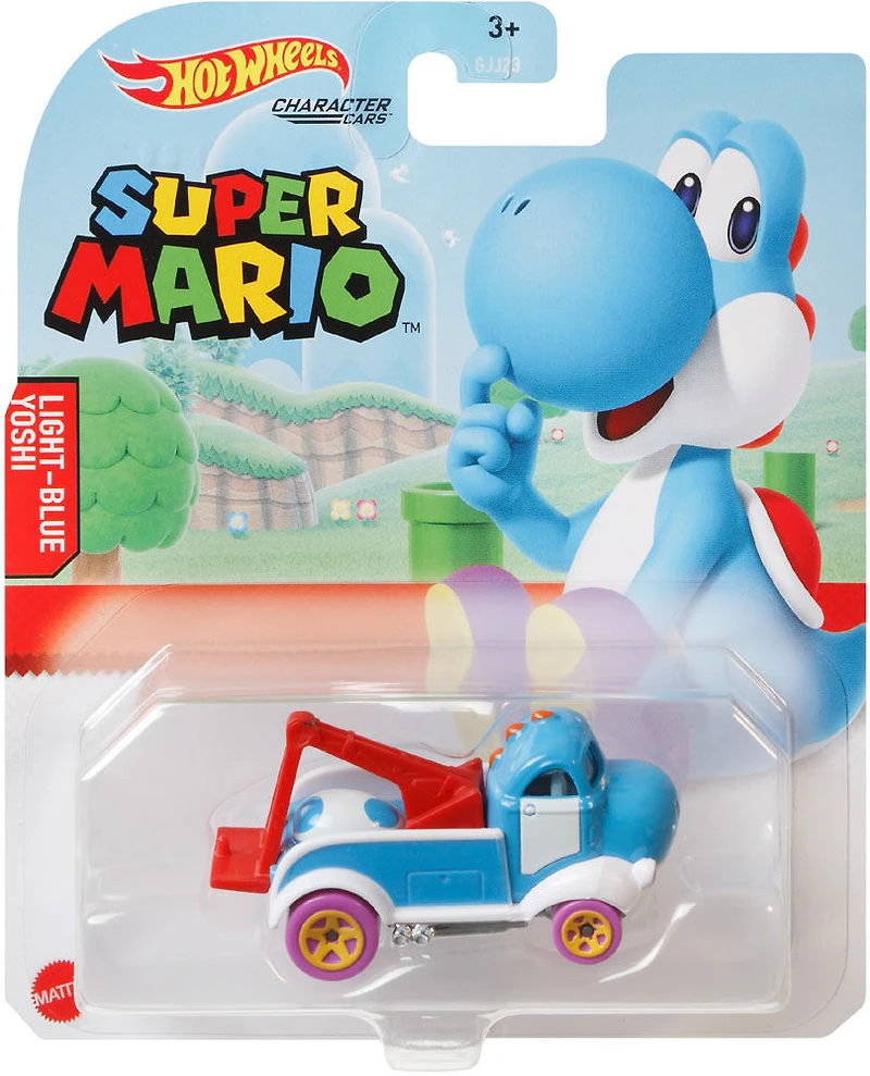 Hot Wheels - Assortiment Véhicules Jeux Vidéos - Yoshi (Bleu Clair)