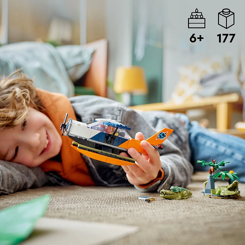 LEGO City L'hydravion d'exploration de la jungle, Ensemble de jouet 60425