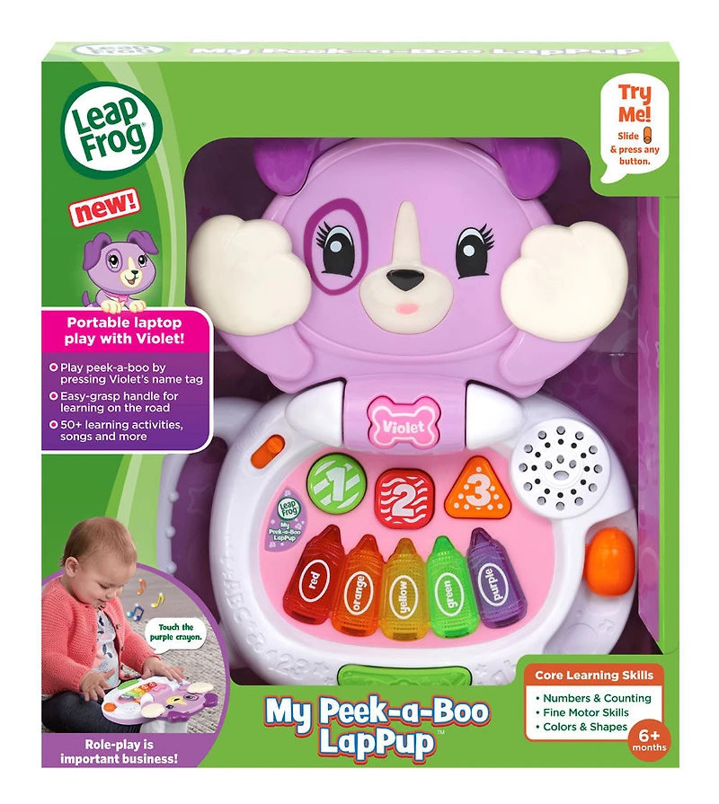 LeapFrog My Peek-a-Boo LapPup Violet - Édition anglaise