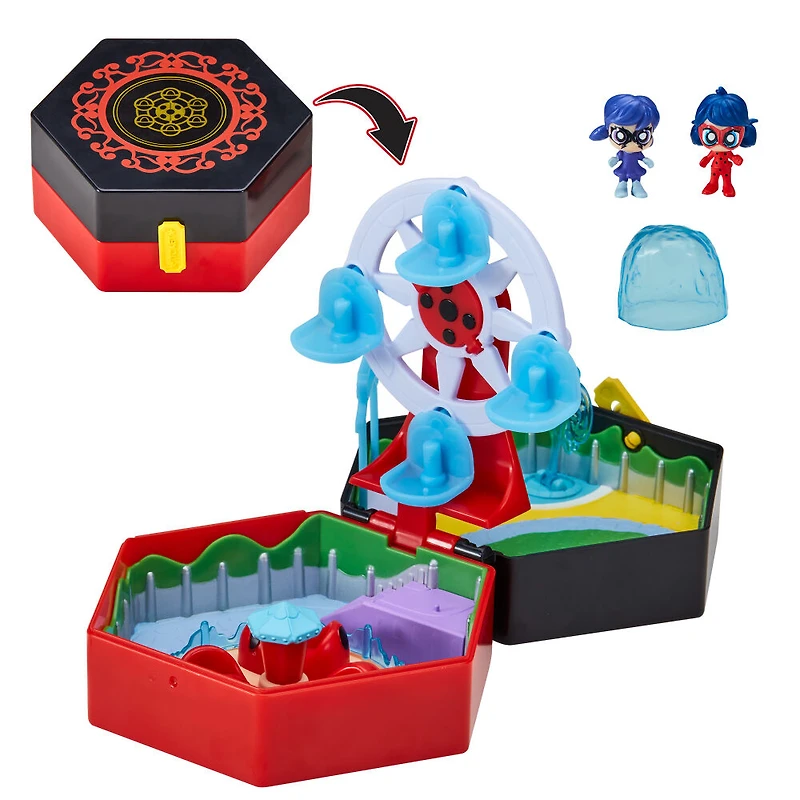 Parc d'attractions Miraculous Chibi : Rides & Rescue Miracle Box Playset