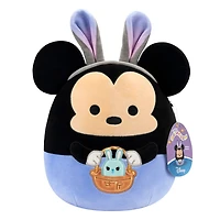 Squishmallows de 20,3 cm Disney Pâques 24 - Mickey pantalon bleu oreilles de lapin