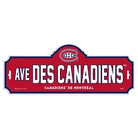 Plaque de rue des canadiens de montreal de la LNH