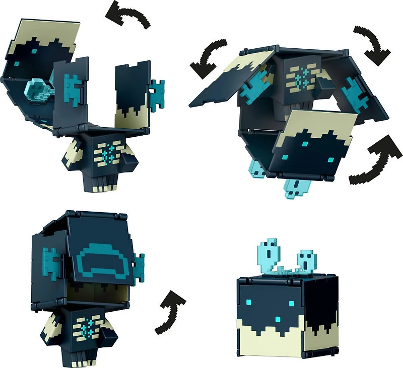 Minecraft Flippin' Figs Figures Collection Warden + Sculk Catalyst