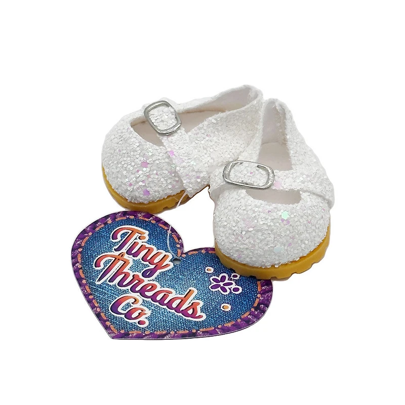 Chaussures à paillettes pour poupée de 36 cm