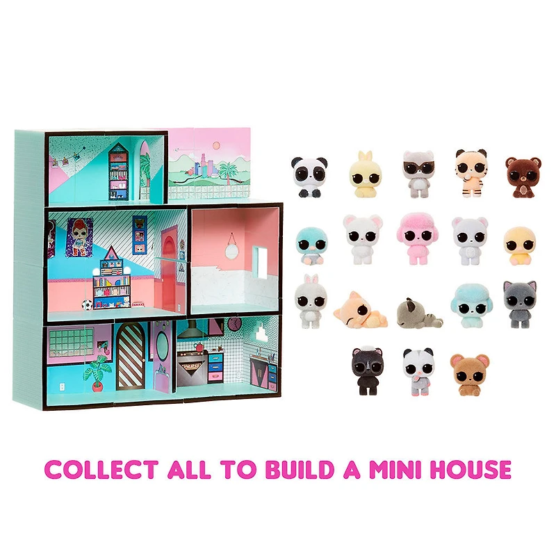 Minis L.O.L. Surprise! avec 5+ surprises - petits animaux pelucheux, collectionnez-les pour bâtir une minuscule maison