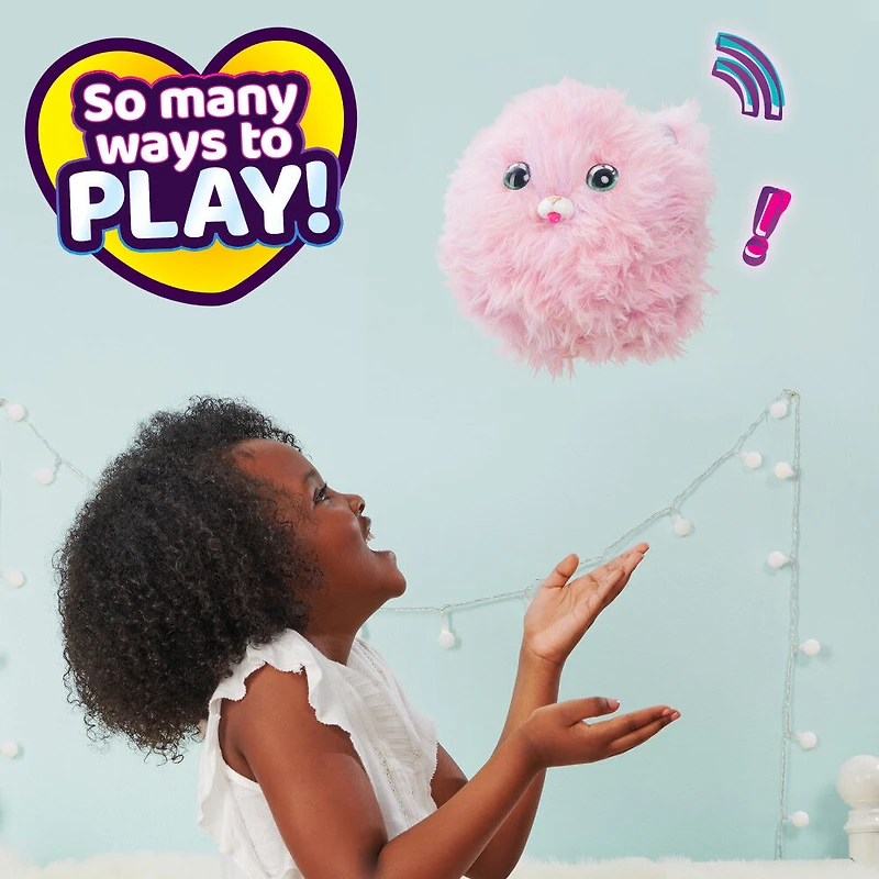 What the Fluff, Purr 'n Fluff, Surprise Reveal Interactive Toy Pet