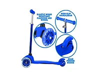 Trottinette Rugged Racer Mini Deluxe à 3 roues - Bleu foncé - Édition anglaise