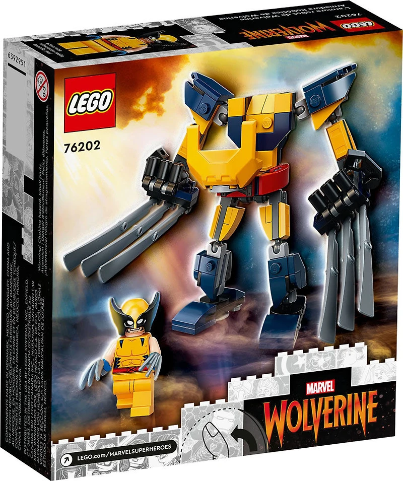 LEGO Marvel L'armure robot de Wolverine 76202 Ensemble de construction (141 pièces)