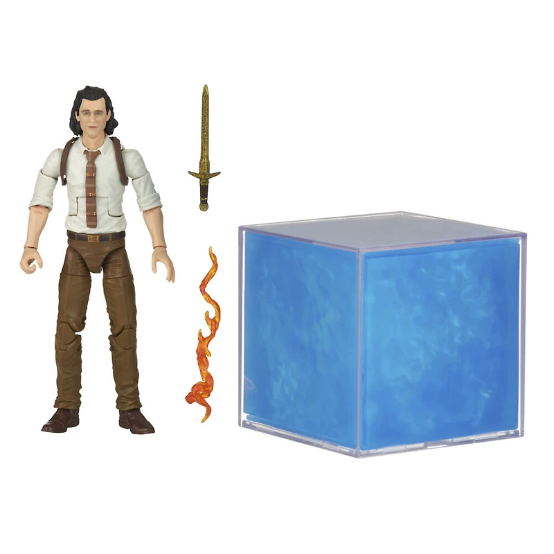 Marvel Legends Series, Tesseract électronique avec lumières, article de cosplay et figurine de collection de 15 cm Loki de Marvel Studios