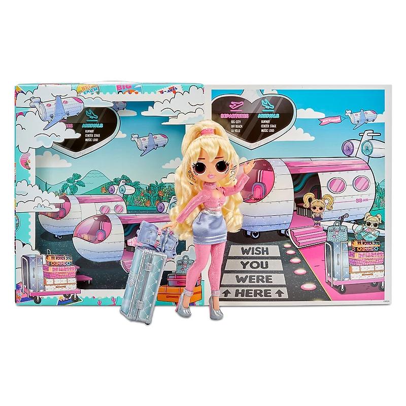 Poupée-mannequin LOL Surprise OMG World Travel, Fly Gurl, avec 15 surprises