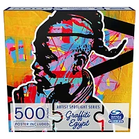 Puzzle 500 pièces, Graffiti Egypt, The Conscious Warrior, par Spin Master Puzzles - Édition anglaise