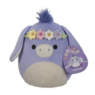 Squishmallows de 19,0 cm Pâques - Milanda âne pervenche