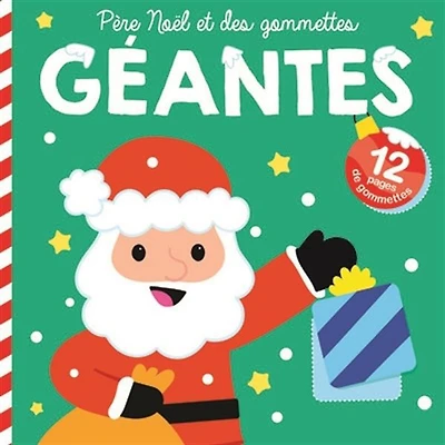 Père Noël - gommettes geantes verte