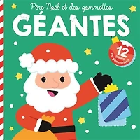 Père Noël - gommettes geantes verte