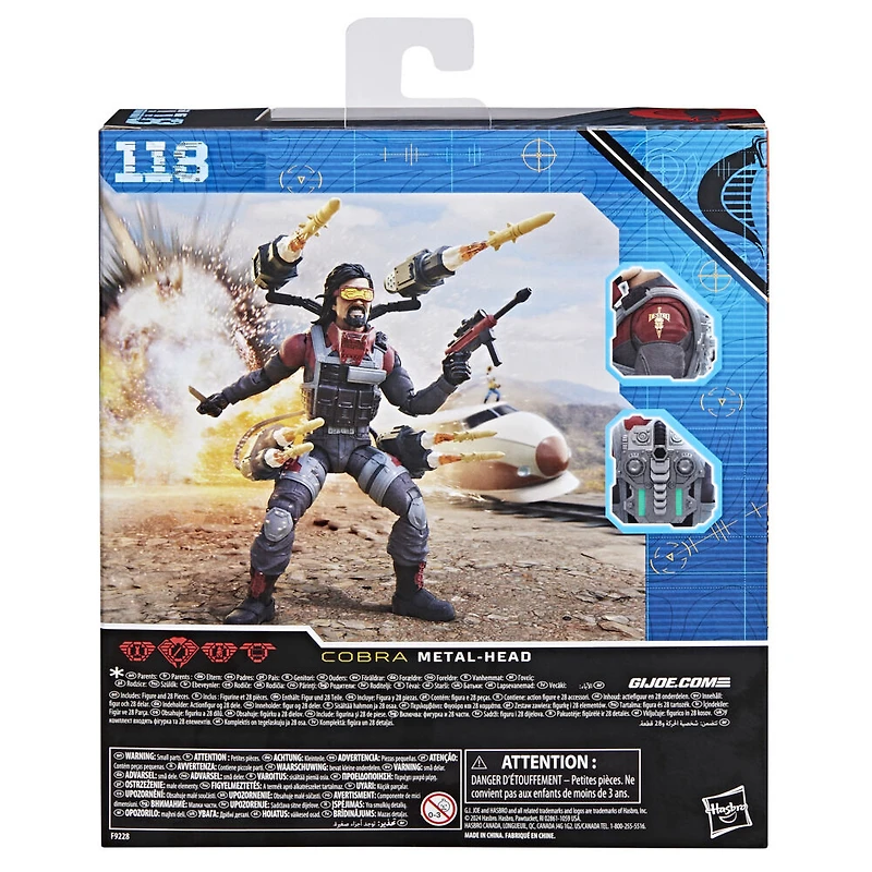 G.I. Joe Classified Series, figurine deluxe 118 Grenadier de Fer Metal-Head