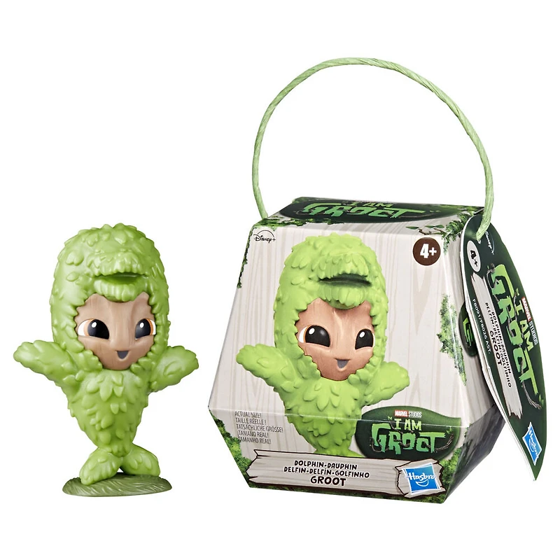 Marvel I Am Groot Collection, mini figurine Dauphin Groot, jouet de super-héros, jouets Marvel