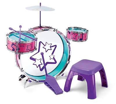 Bruin - Ma première batterie - rose