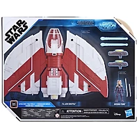 Star Wars Mission Fleet T-6 Jedi Shuttle, 2.5 Inch-Scale Ahsoka Action Figure Set